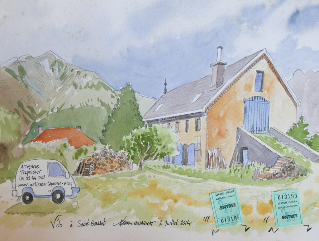 Dessin de l'atelier - vue extérieure